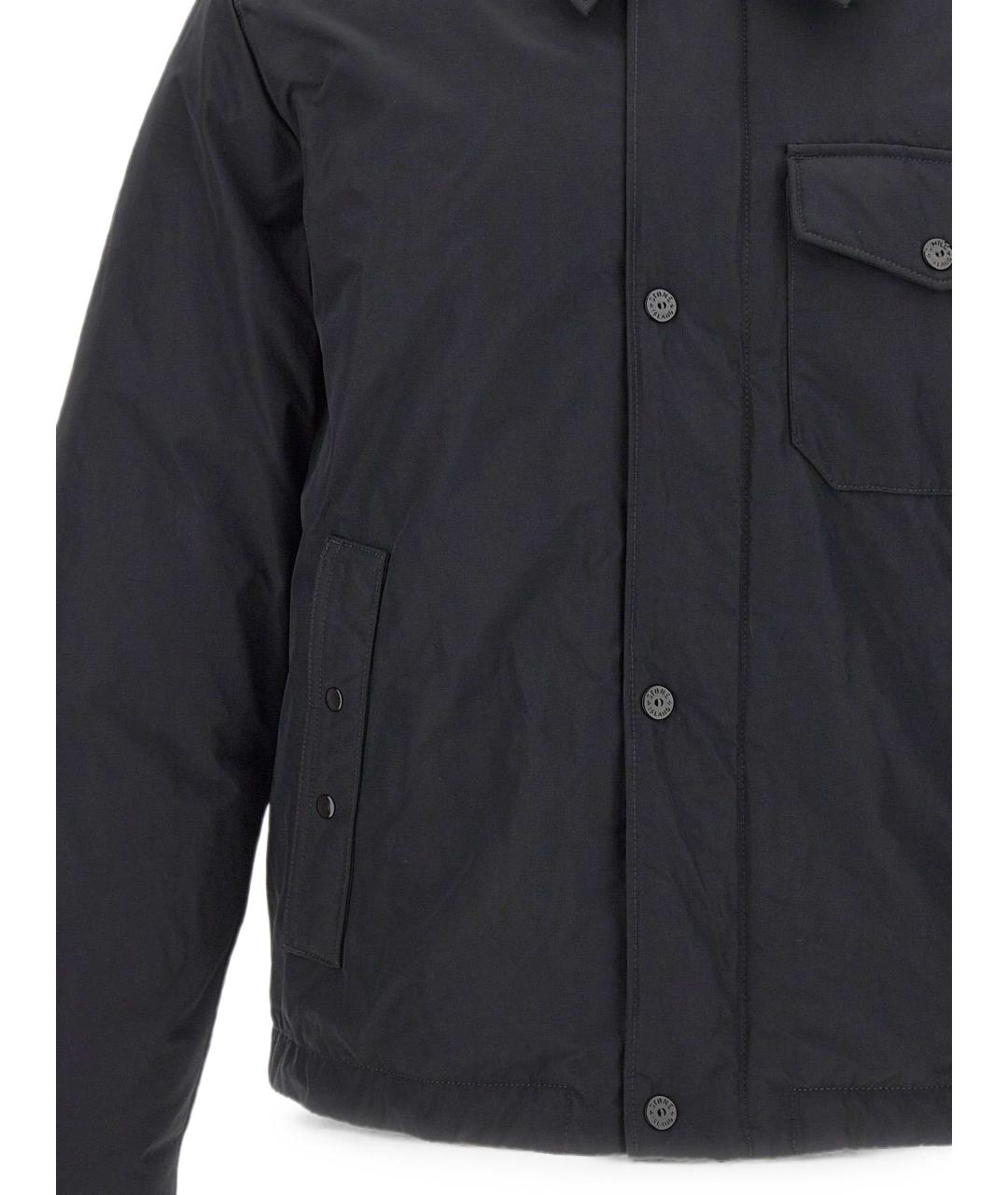 STONE ISLAND Черная полиэстеровая куртка, фото 2