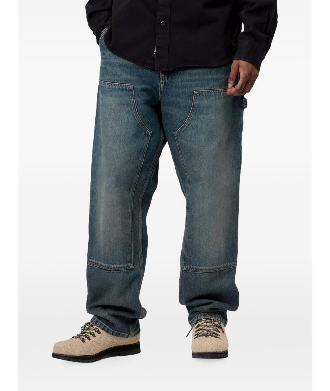 CARHARTT WIP Синие хлопковые шорты, фото 3