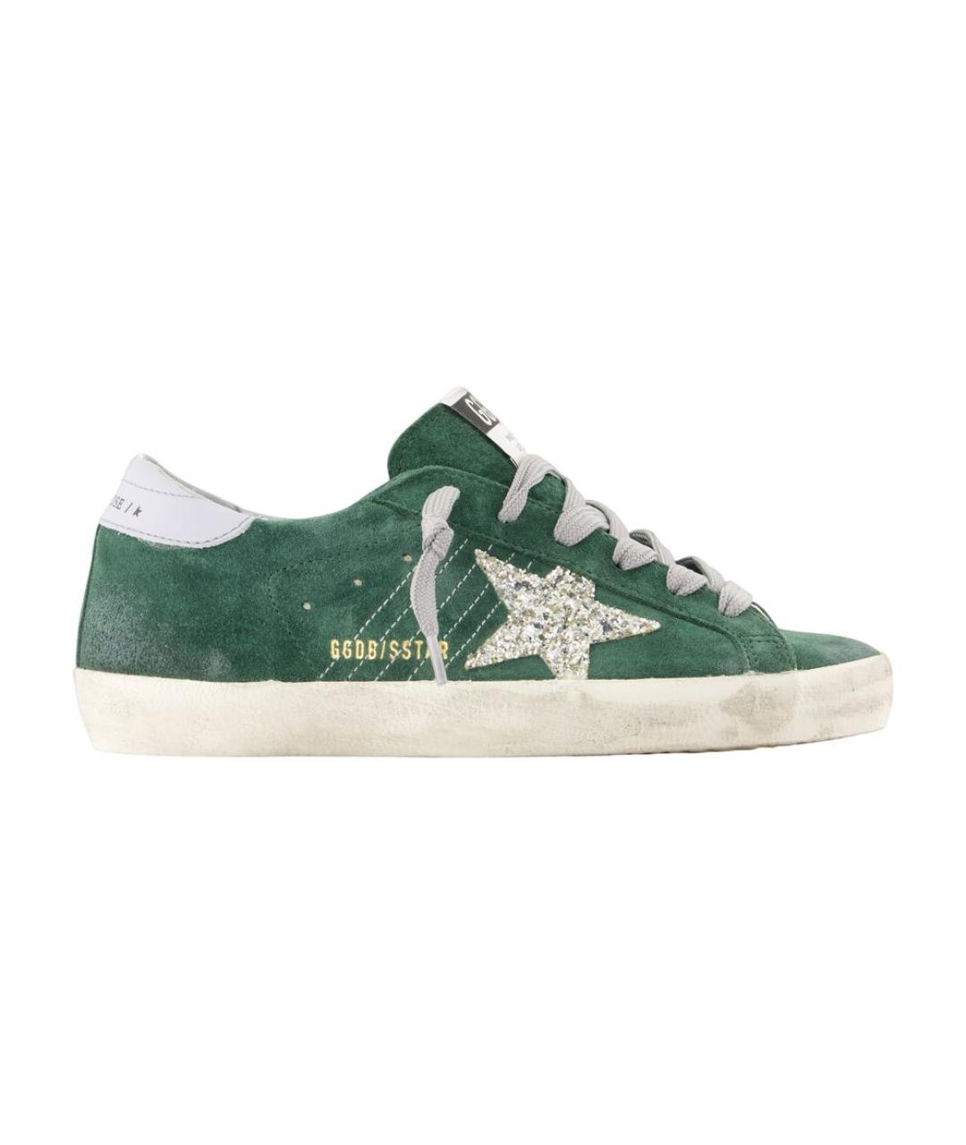 GOLDEN GOOSE Зеленые замшевые кеды, фото 3