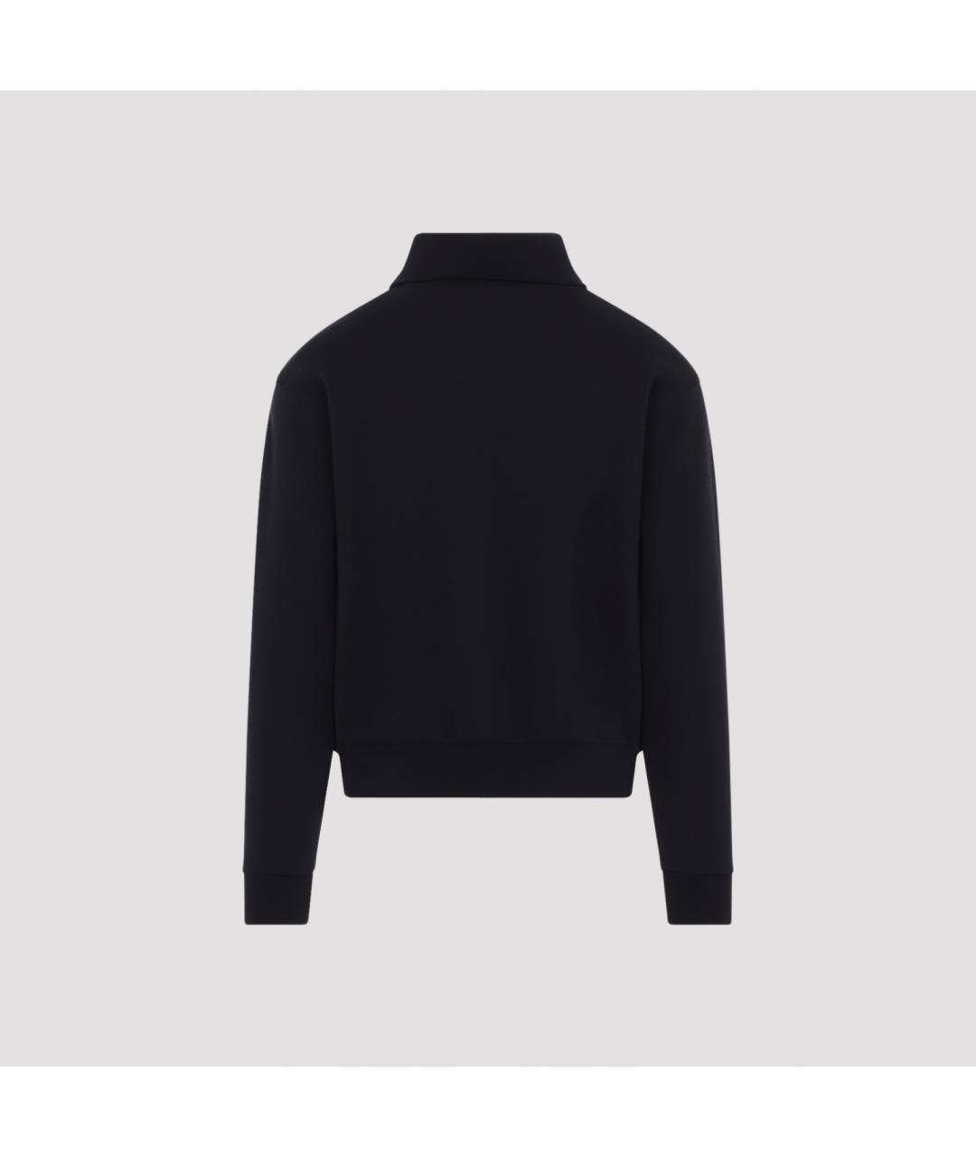 JIL SANDER Темно-синий полиэстеровый джемпер / свитер, фото 3