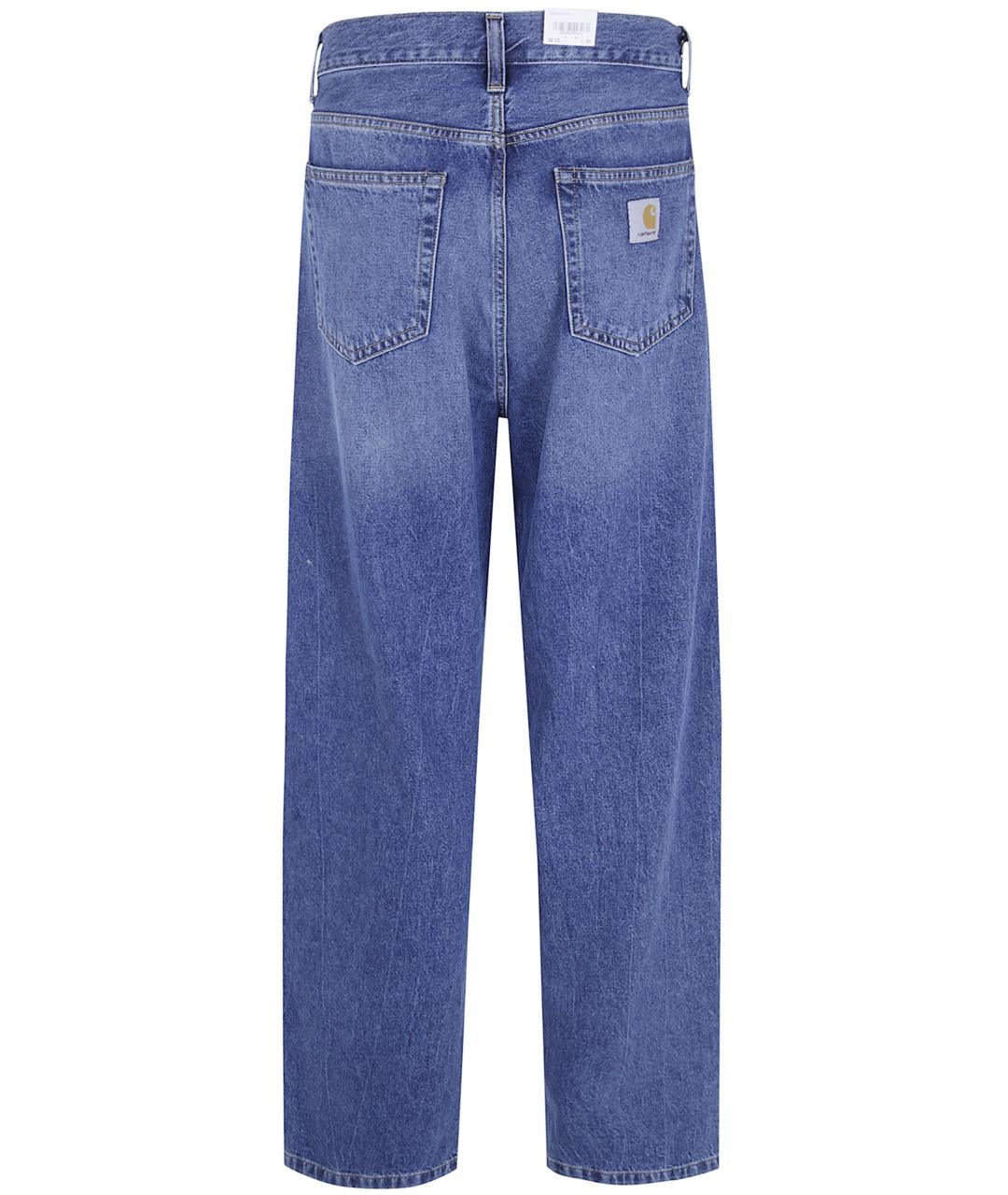 CARHARTT WIP Синие хлопковые прямые джинсы, фото 2