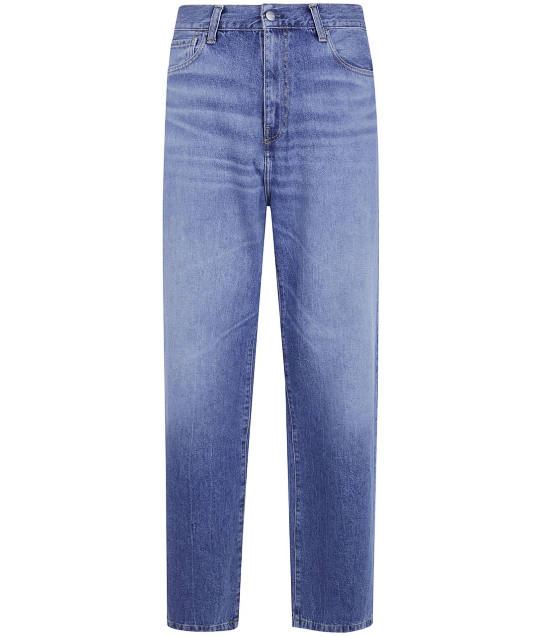 CARHARTT WIP Синие хлопковые прямые джинсы, фото 1