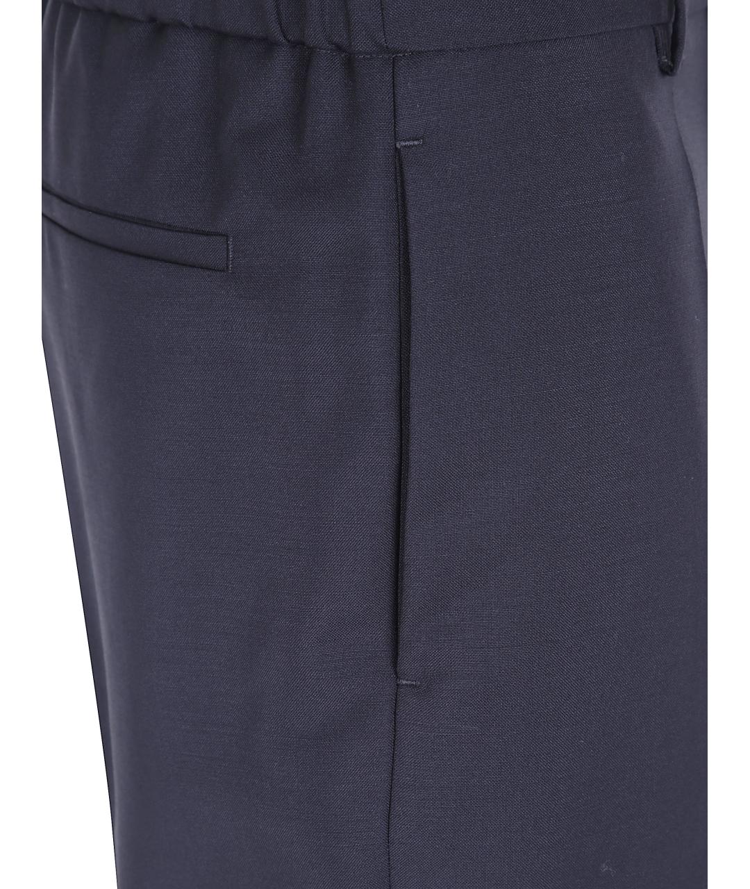 JIL SANDER Черные шерстяные классические брюки, фото 5