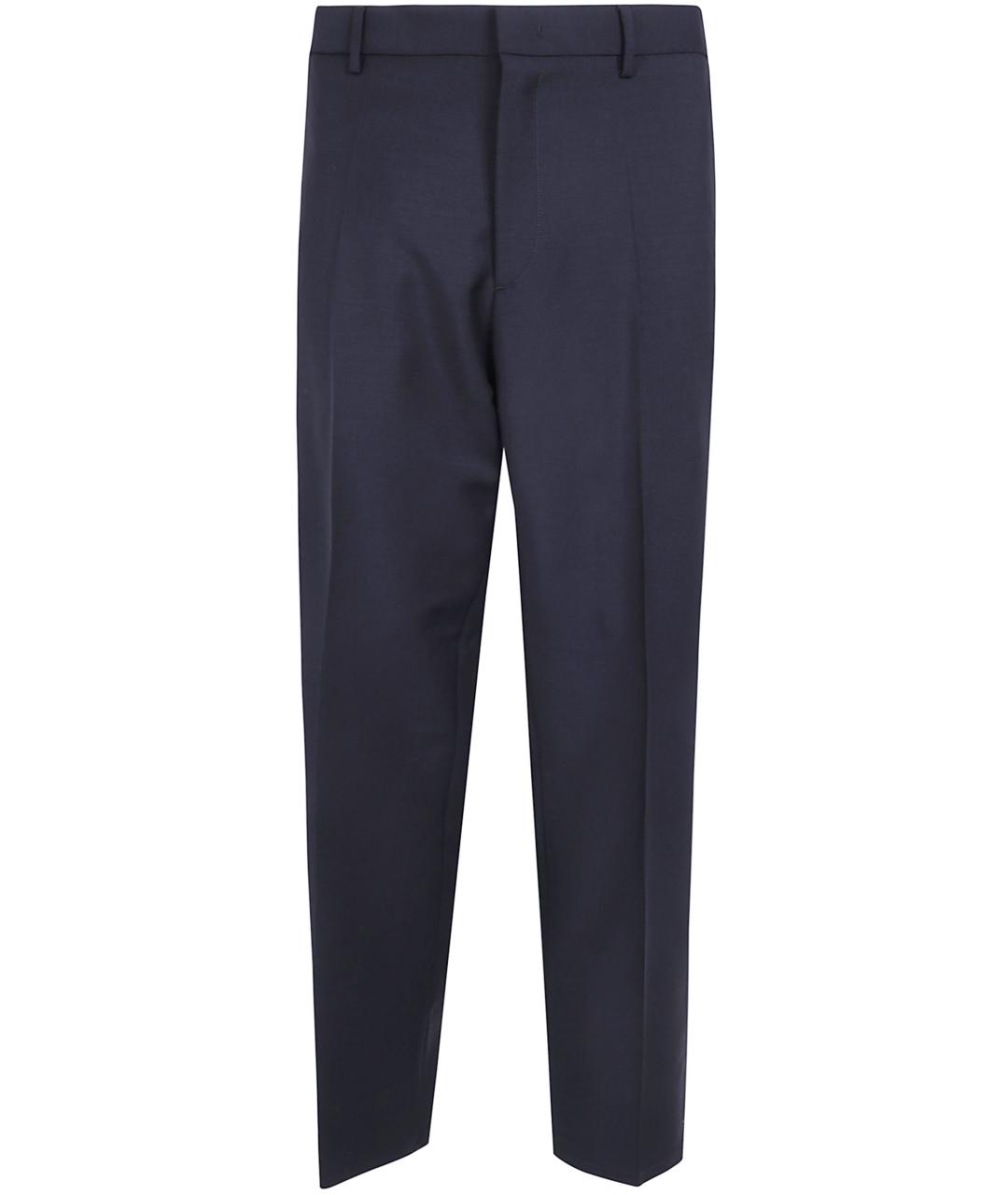JIL SANDER Черные шерстяные классические брюки, фото 2