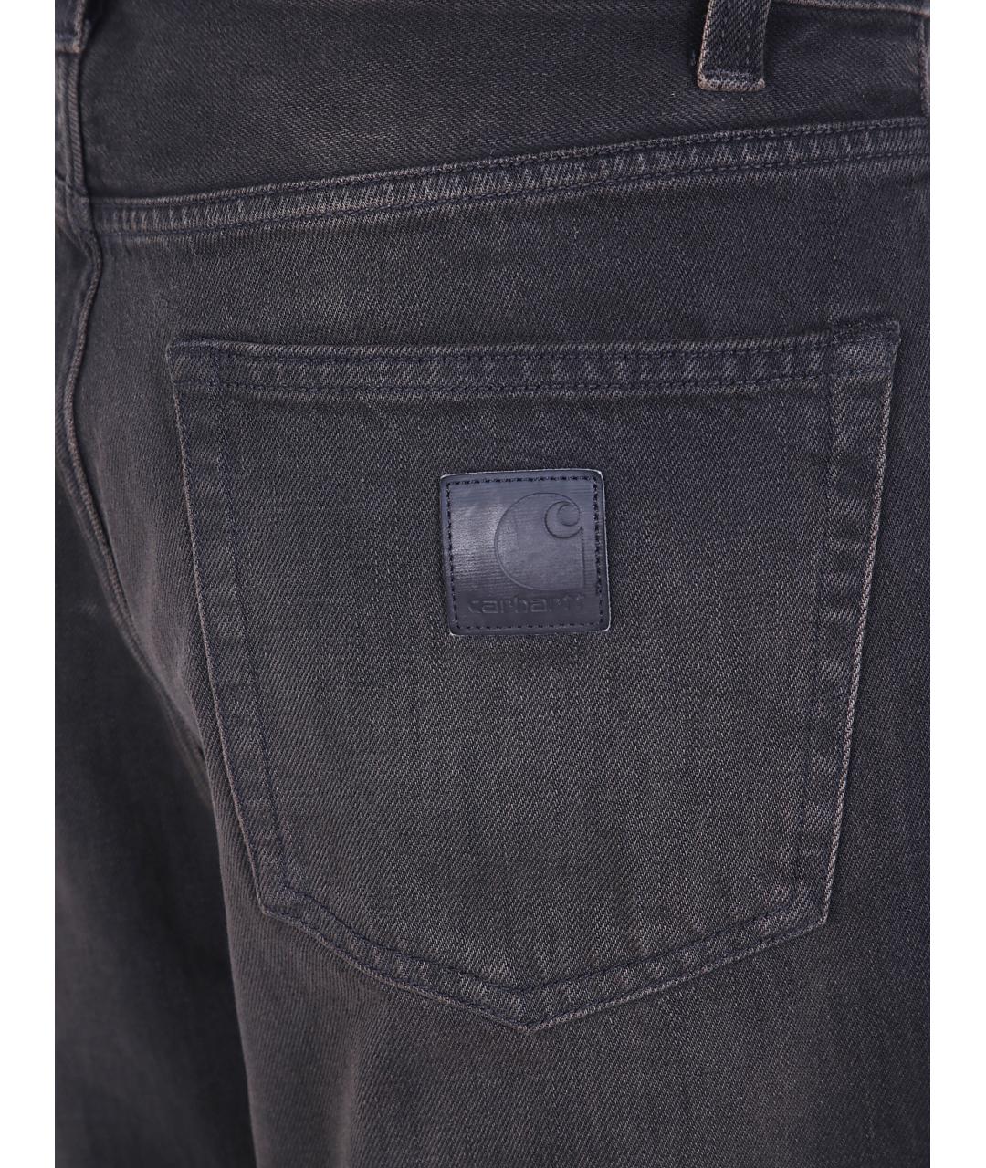CARHARTT WIP Серые хлопковые прямые джинсы, фото 3