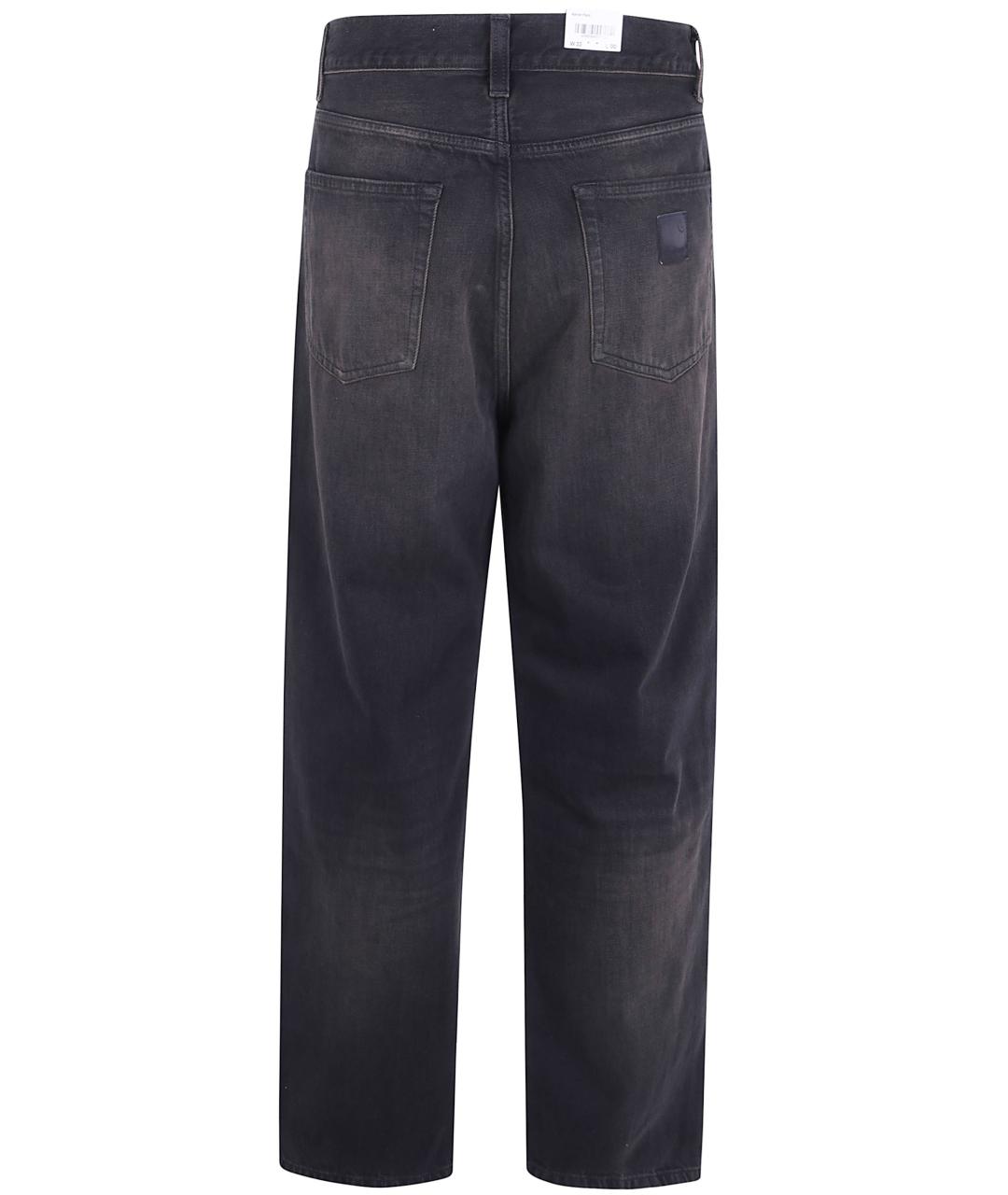 CARHARTT WIP Серые хлопковые прямые джинсы, фото 2