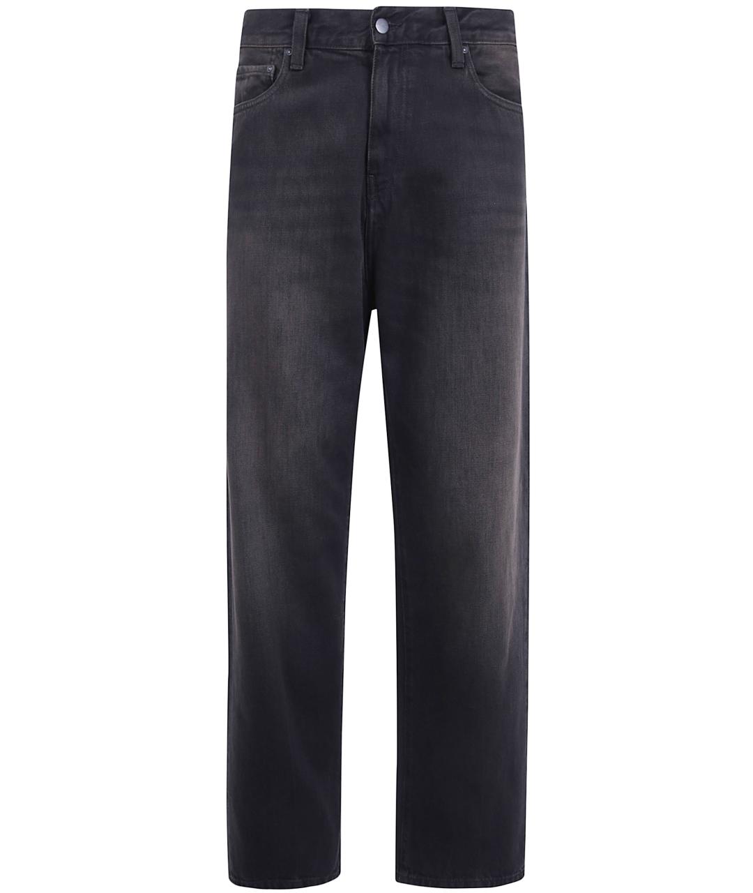 CARHARTT WIP Серые хлопковые прямые джинсы, фото 1