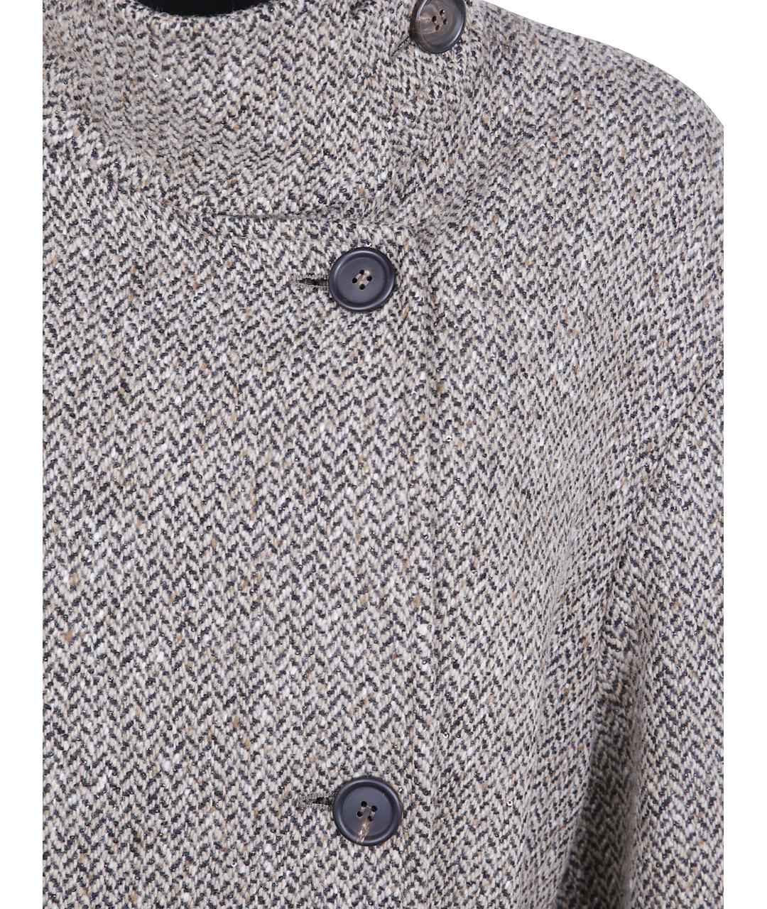 BRUNELLO CUCINELLI Мульти шерстяное пальто, фото 5