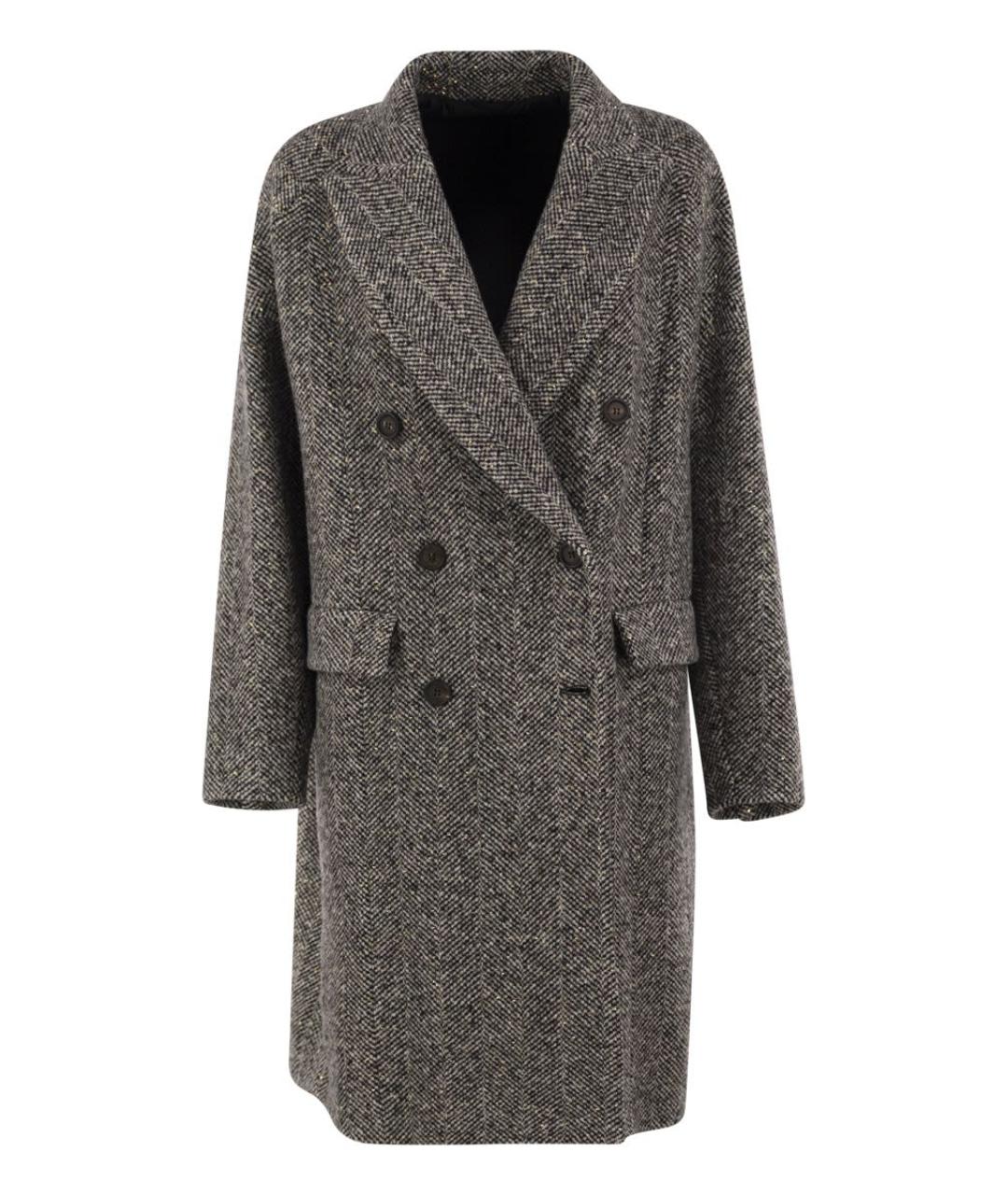 BRUNELLO CUCINELLI Мульти шерстяное пальто, фото 2