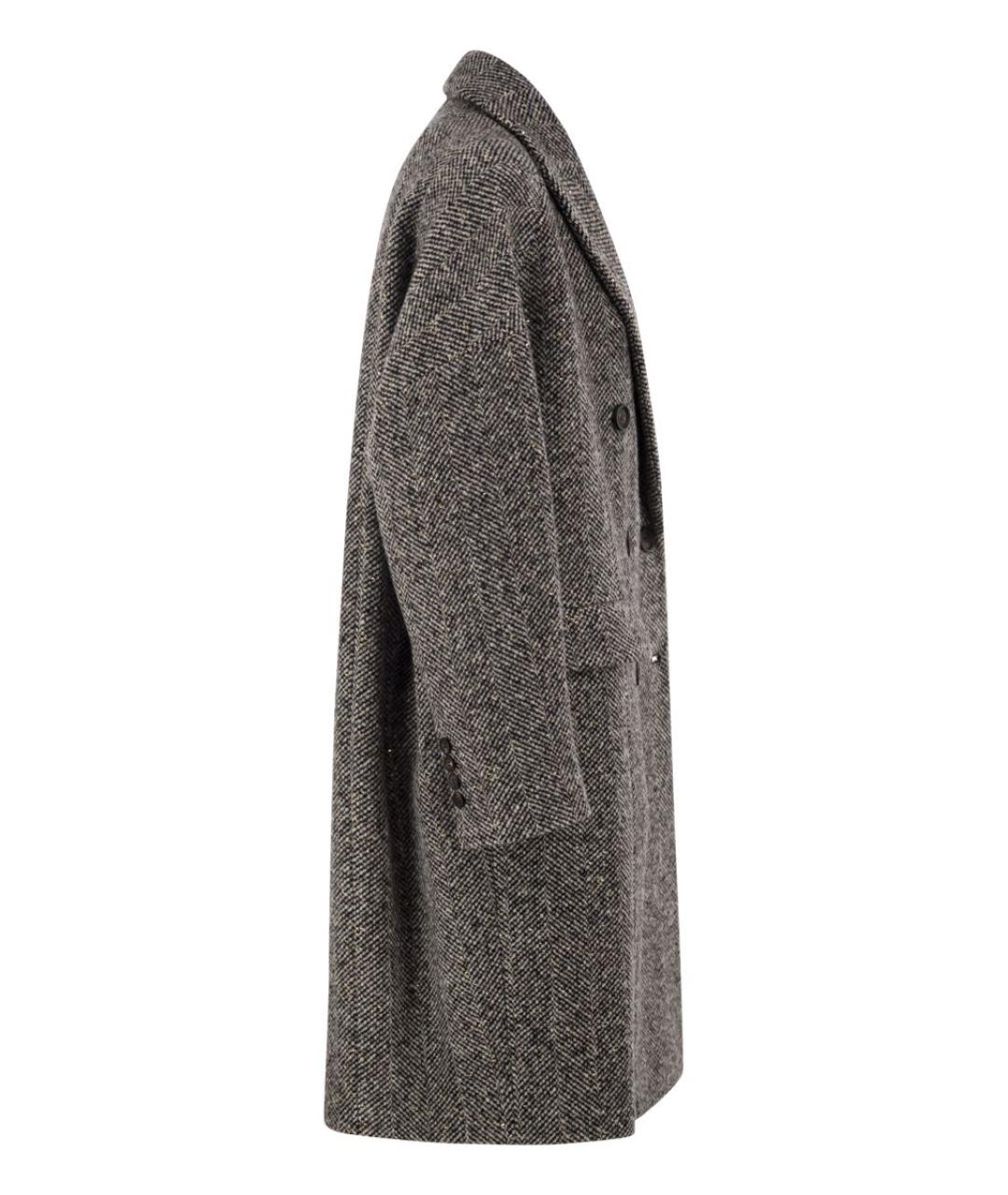 BRUNELLO CUCINELLI Мульти шерстяное пальто, фото 5