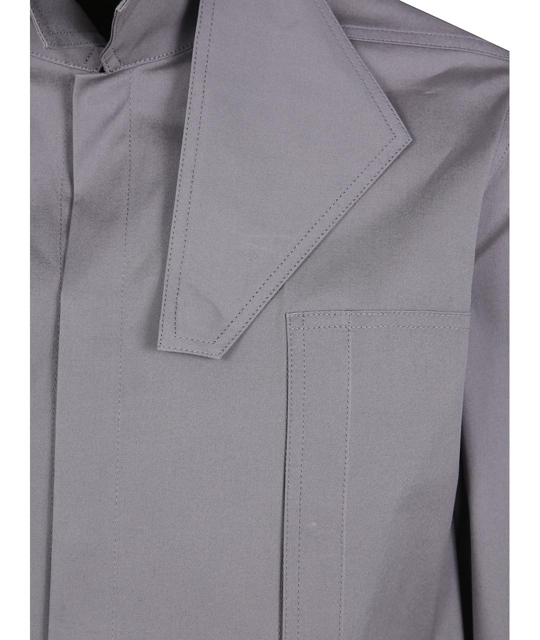 RICK OWENS Серая хлопковая куртка, фото 3