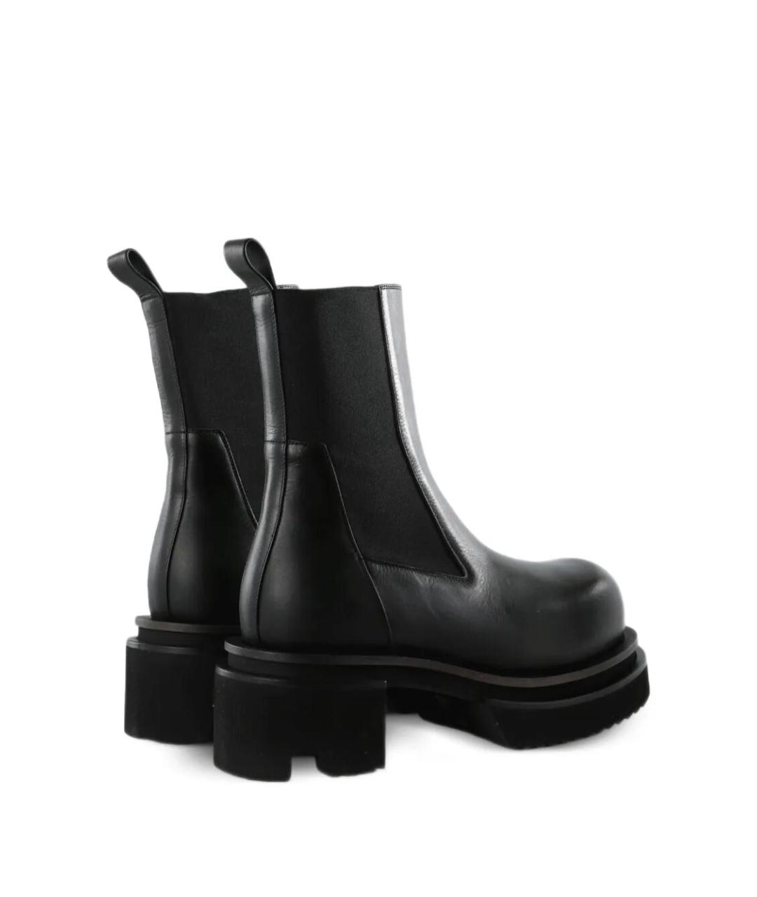 RICK OWENS Черные кожаные ботинки, фото 3
