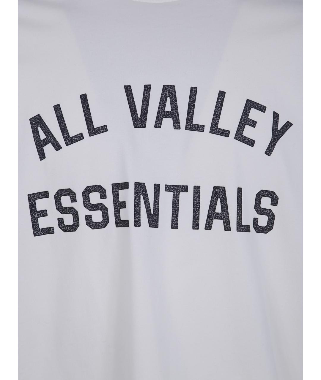 FEAR OF GOD ESSENTIALS Белая хлопковая футболка, фото 3