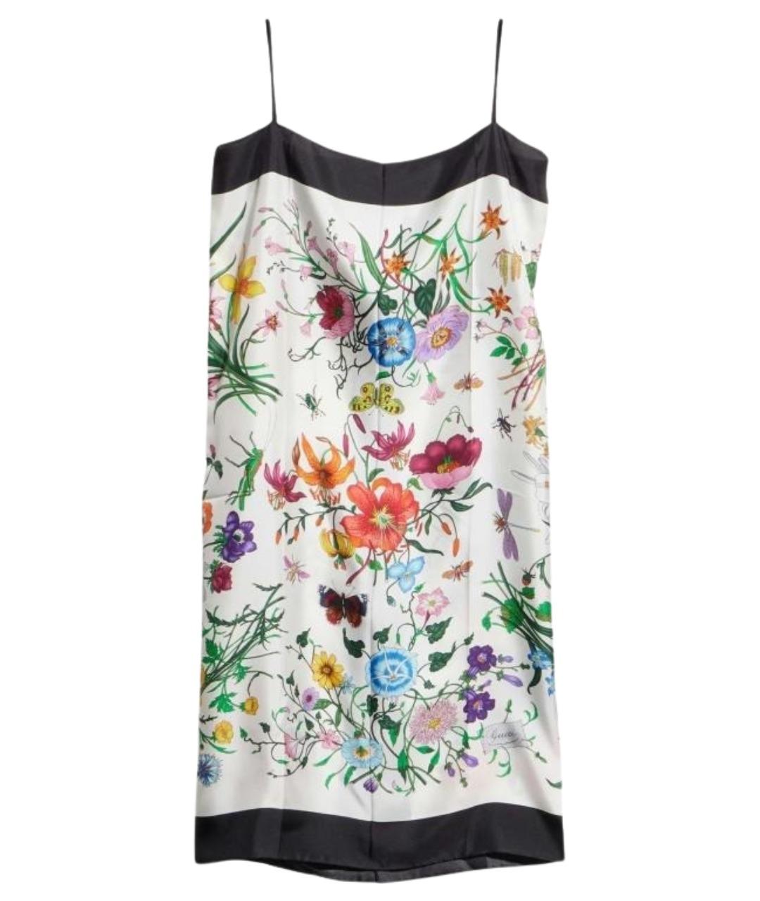 GUCCI Мульти шелковое коктейльное платье, фото 1