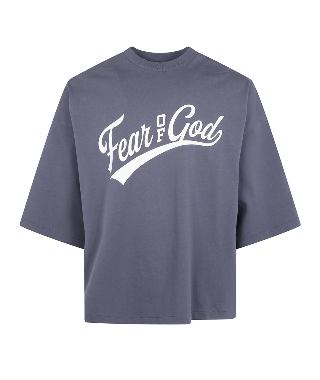 FEAR OF GOD ESSENTIALS Серая хлопковая футболка, фото 1