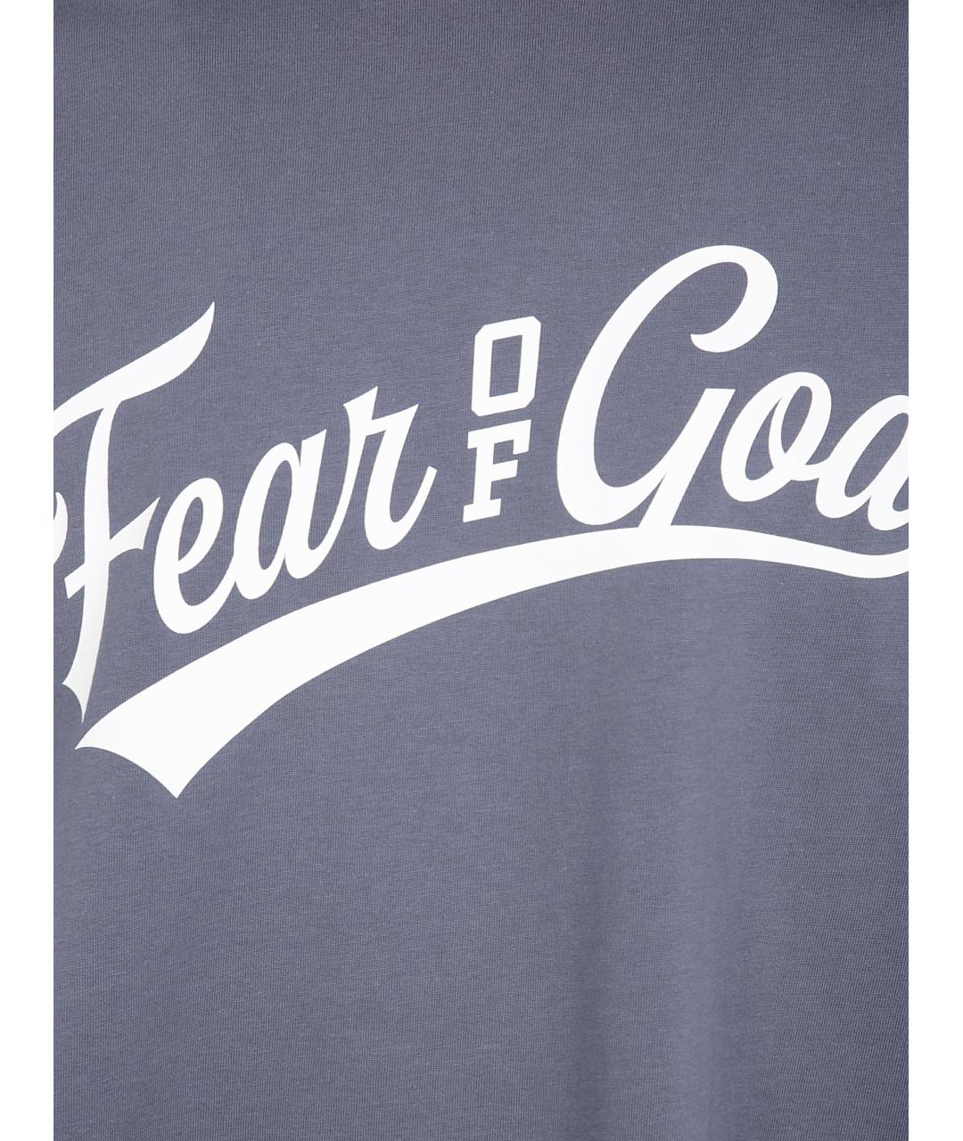 FEAR OF GOD ESSENTIALS Серая хлопковая футболка, фото 3