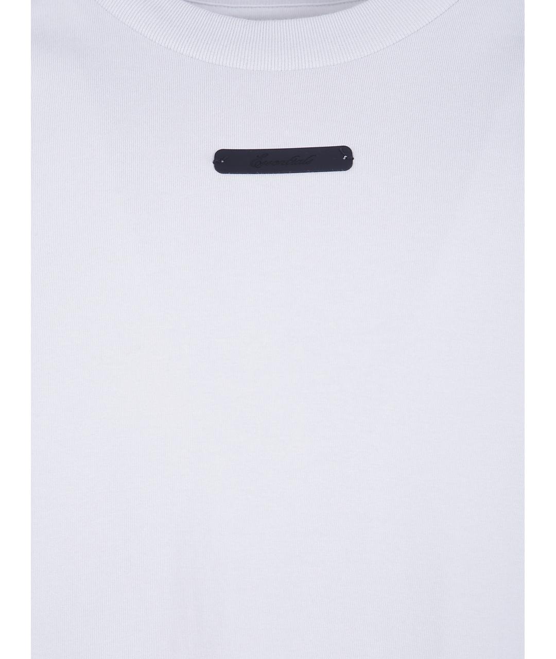FEAR OF GOD ESSENTIALS Белая хлопковая футболка, фото 3