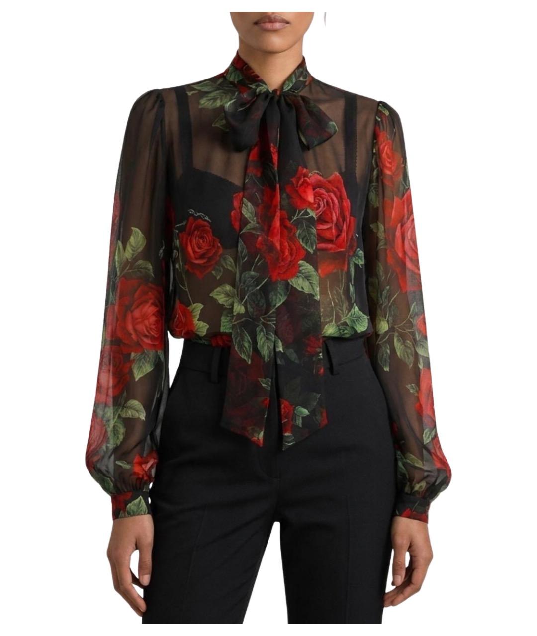 DOLCE&GABBANA Красная шелковая рубашка, фото 1