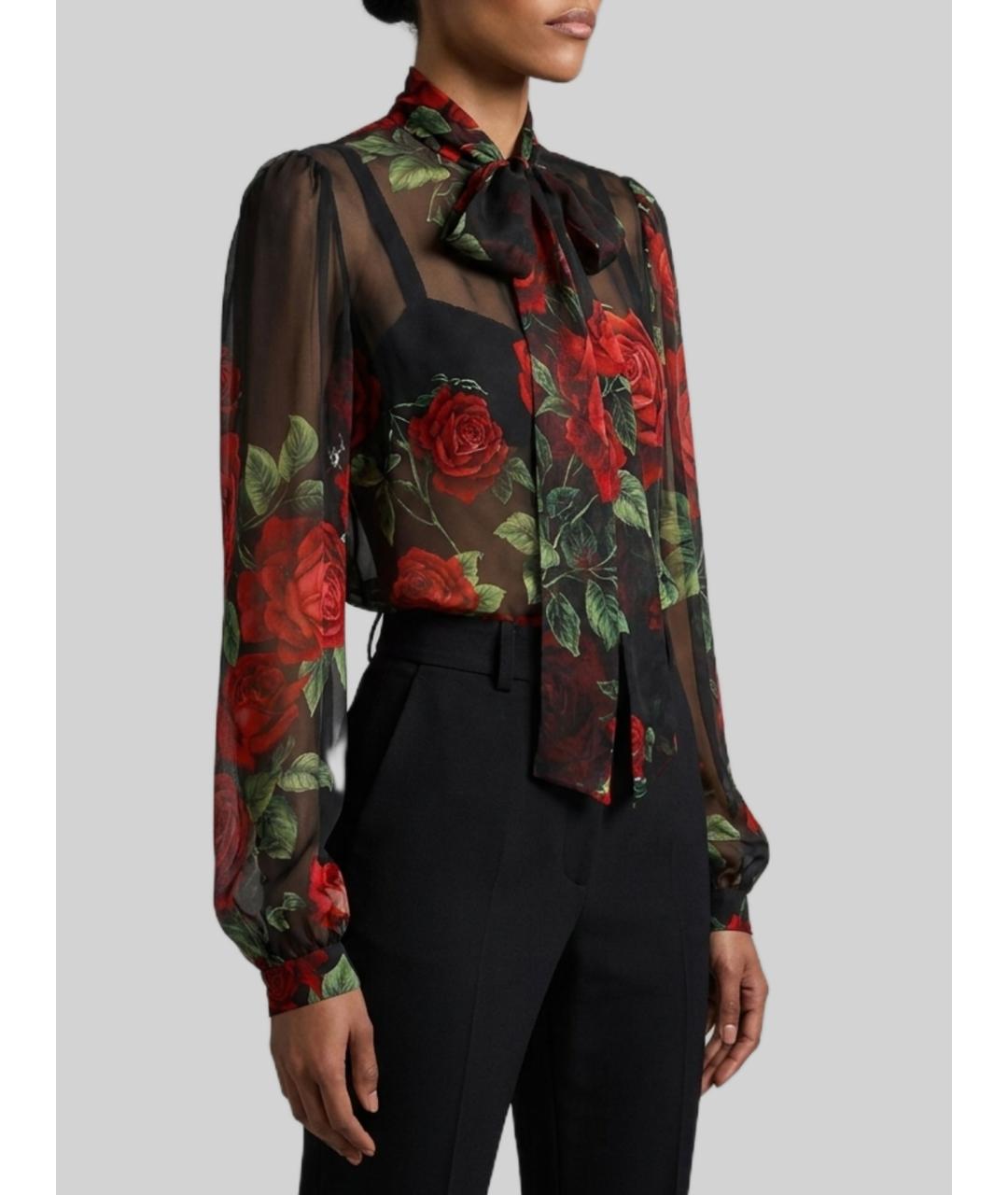 DOLCE&GABBANA Красная шелковая рубашка, фото 3