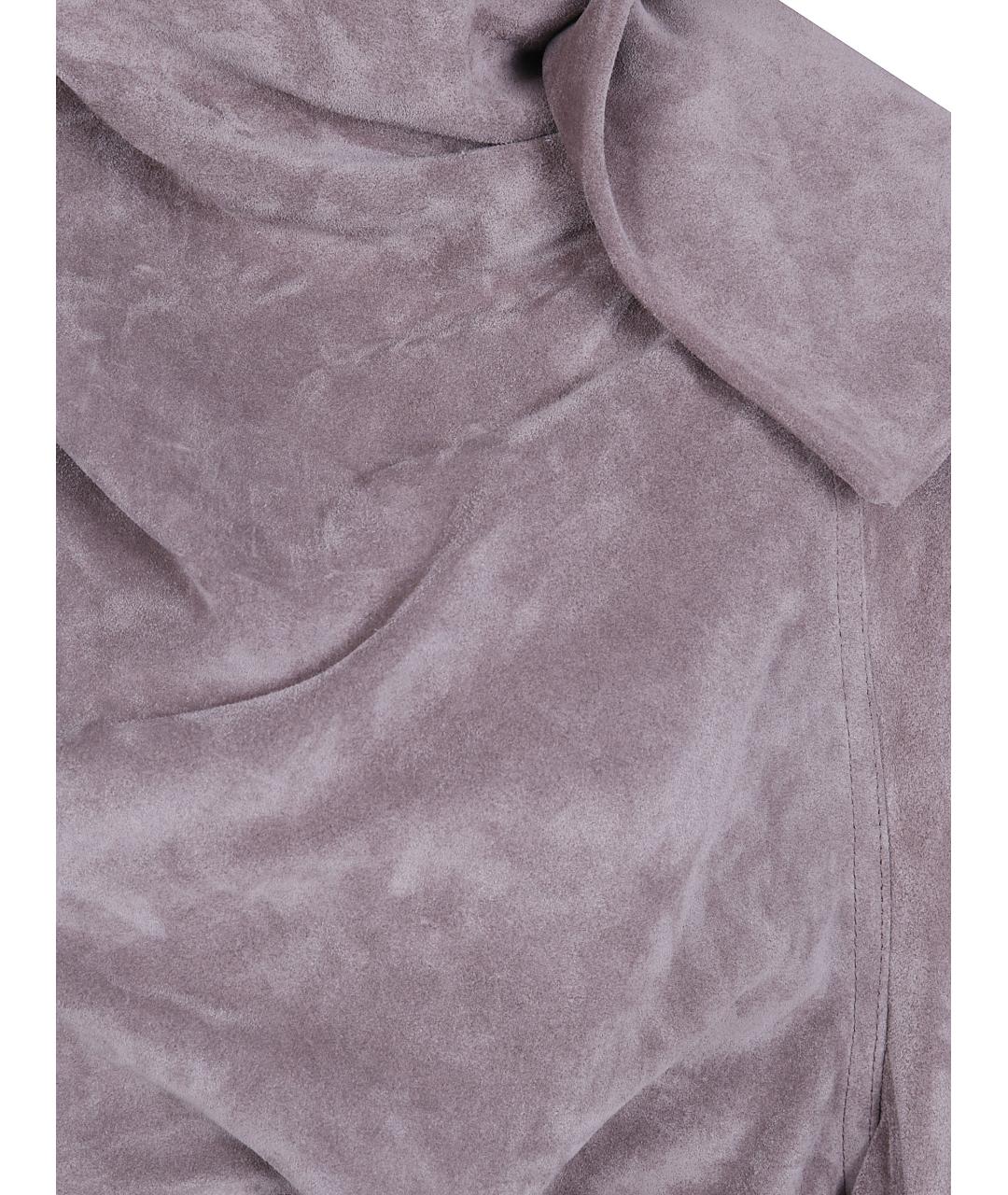 RICK OWENS Розовая замшевая куртка, фото 5
