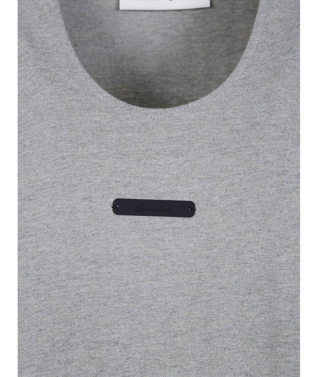 FEAR OF GOD ESSENTIALS Серая хлопковая майка, фото 3