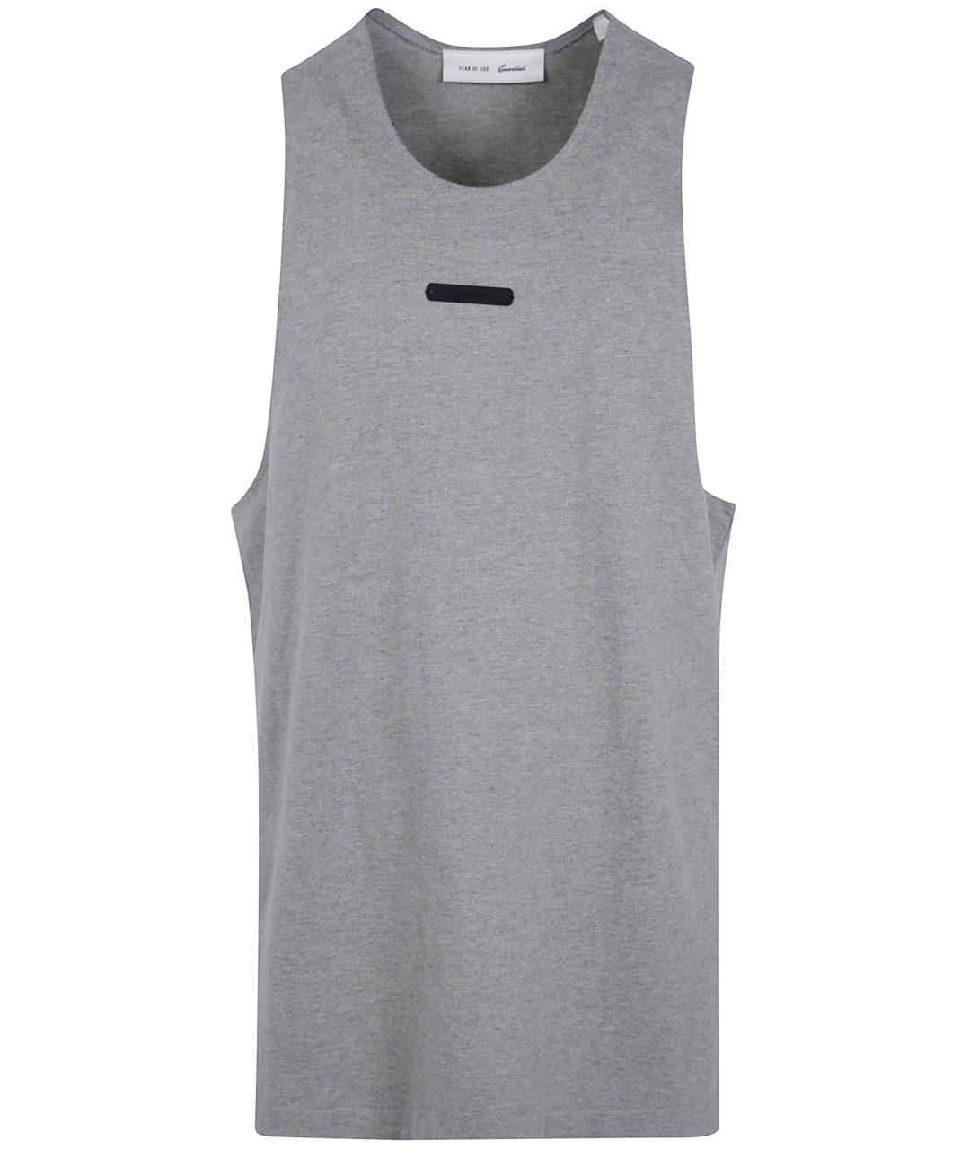 FEAR OF GOD ESSENTIALS Серая хлопковая майка, фото 1