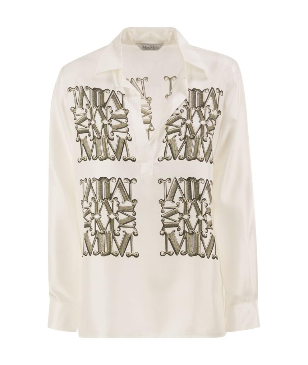 MAX MARA Бежевая хлопковая рубашка, фото 1