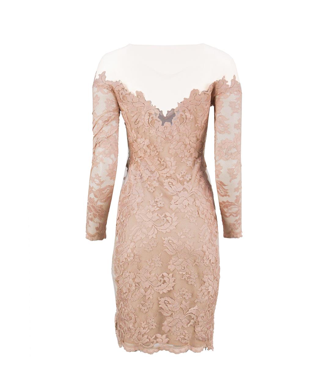 ALLUDE Розовое полиамидовое вечернее платье, фото 2