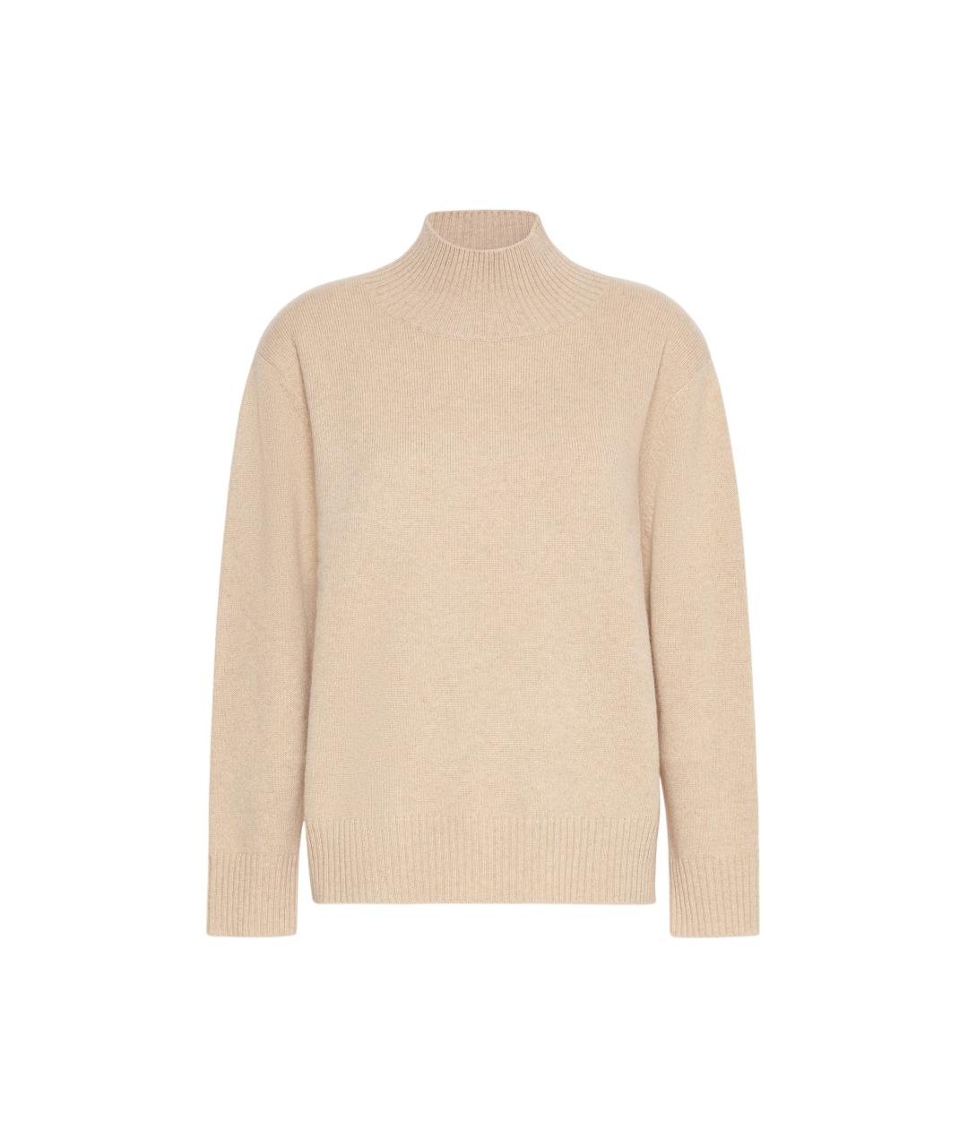 WEEKEND MAX MARA Бежевый шерстяной джемпер / свитер, фото 1