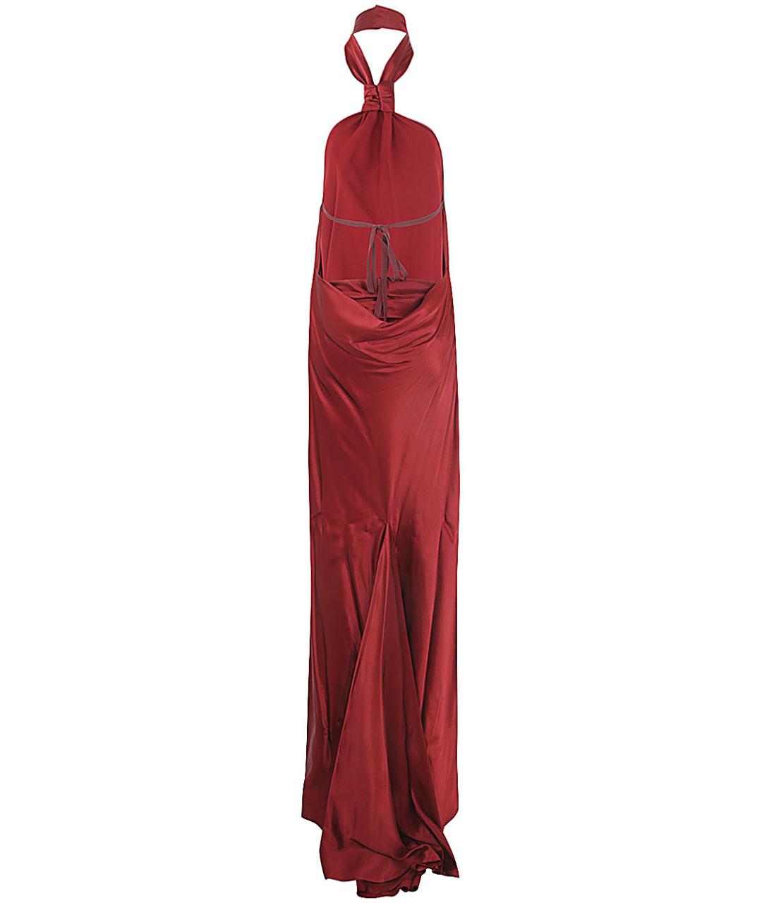 ANN DEMEULEMEESTER Красное вискозное коктейльное платье, фото 4