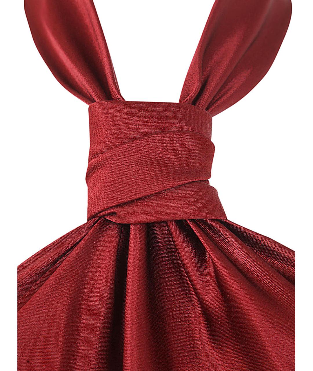 ANN DEMEULEMEESTER Красное вискозное коктейльное платье, фото 5