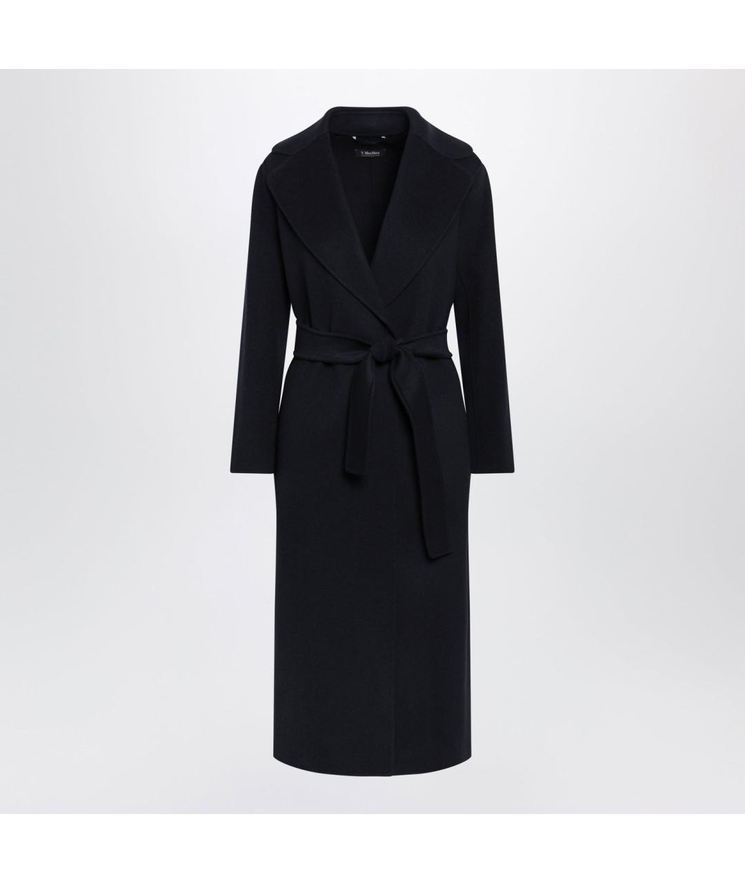 'S MAX MARA Синее шерстяное пальто, фото 3