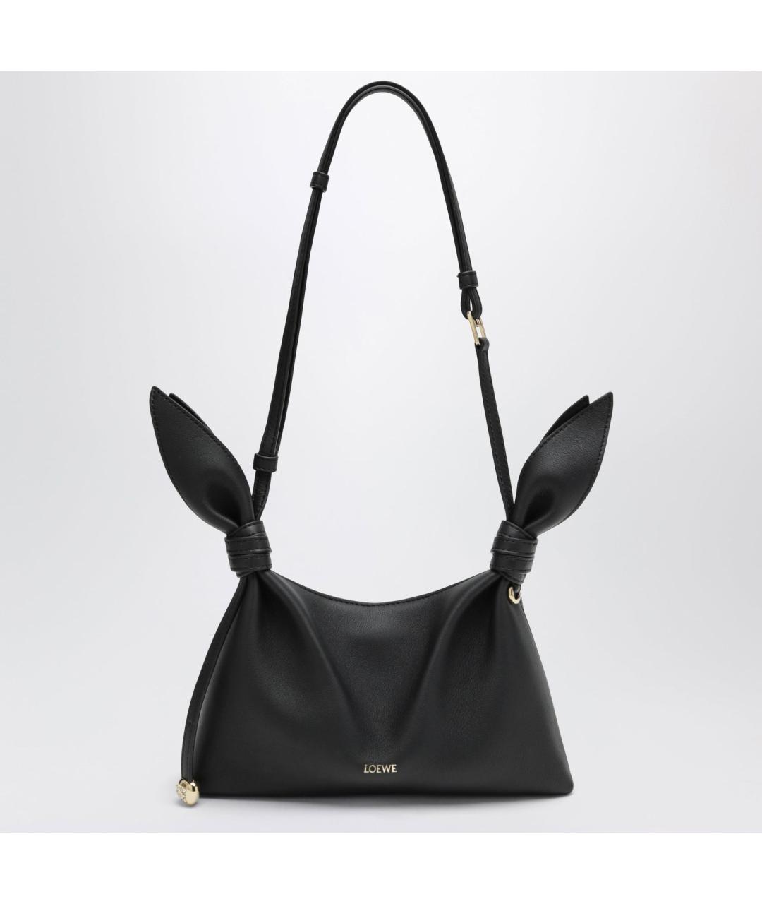 LOEWE Черная кожаная сумка через плечо, фото 3