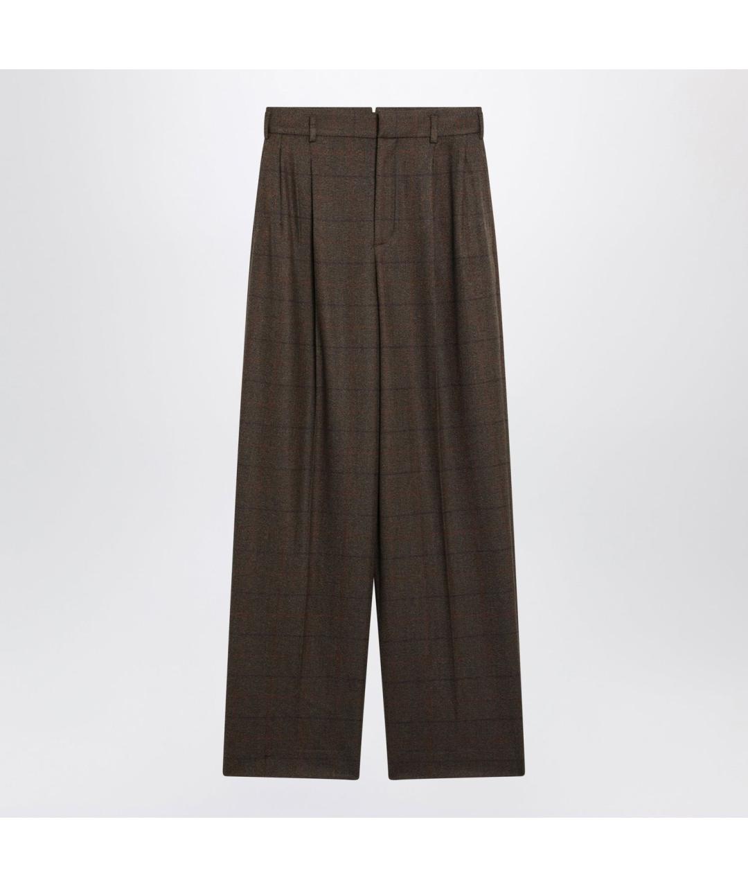 LORO PIANA Мульти шерстяные прямые брюки, фото 3