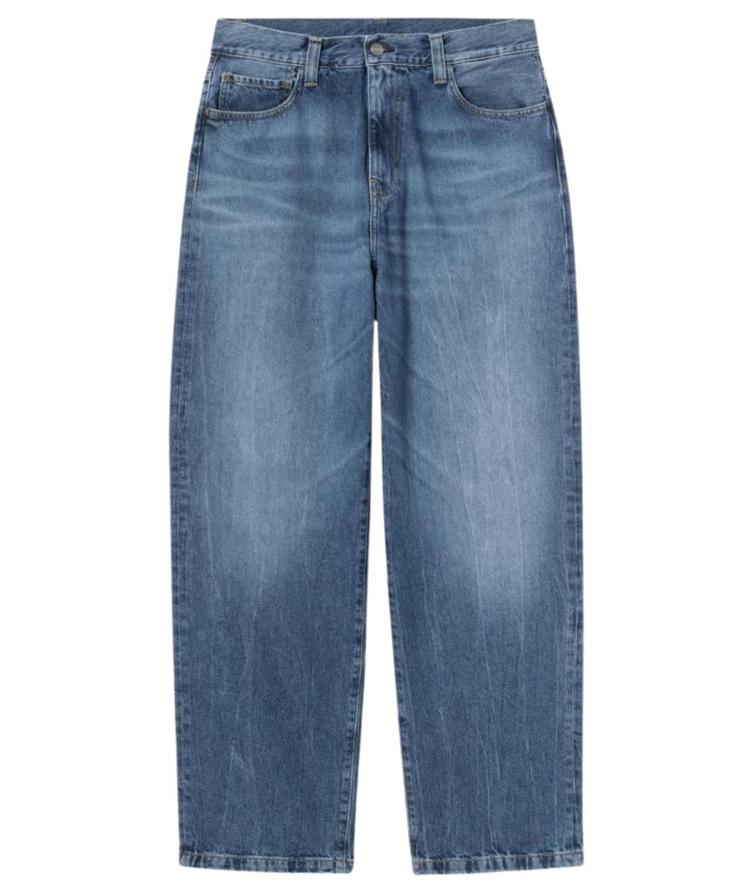 CARHARTT WIP Синие хлопковые прямые джинсы, фото 1