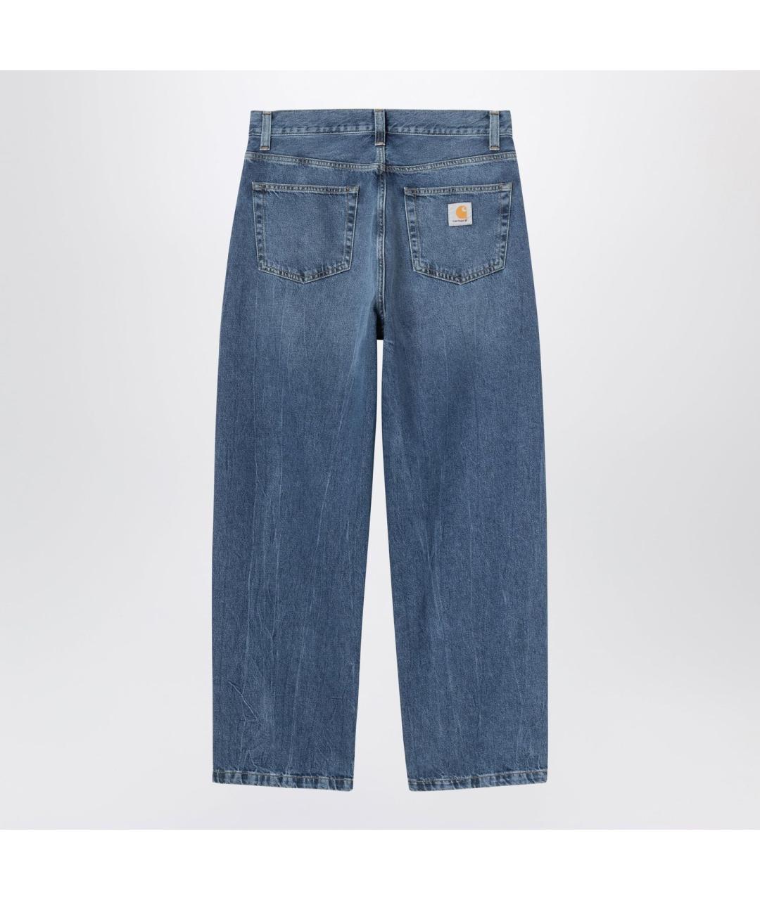 CARHARTT WIP Синие хлопковые прямые джинсы, фото 2