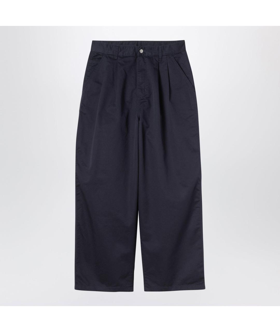 CARHARTT WIP Синие хлопковые повседневные брюки, фото 3