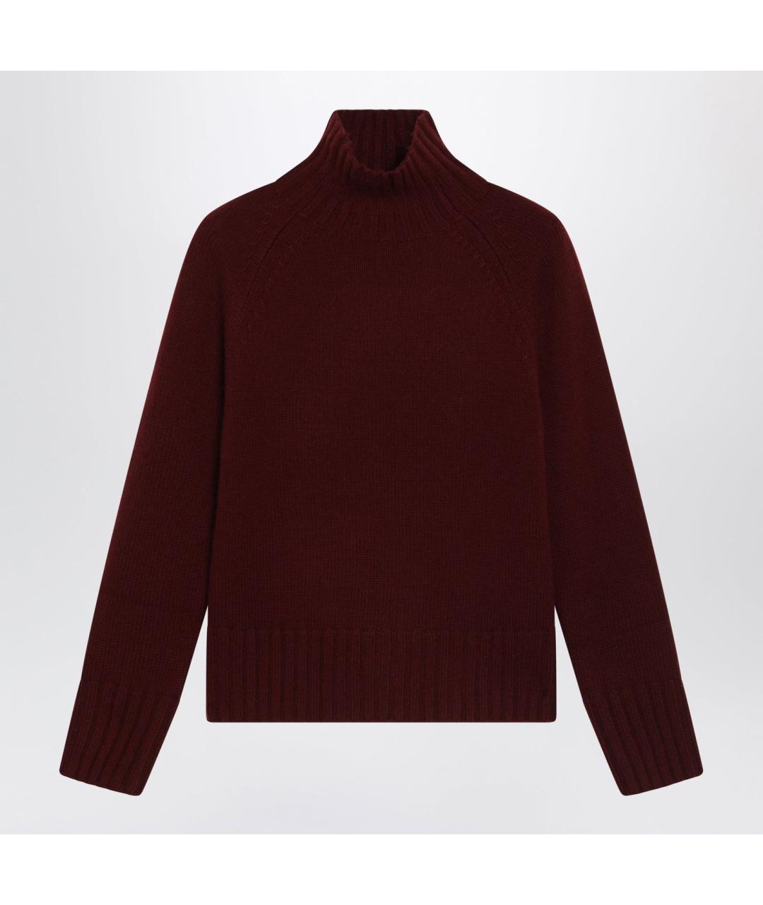 'S MAX MARA Бордовый шерстяной джемпер / свитер, фото 3