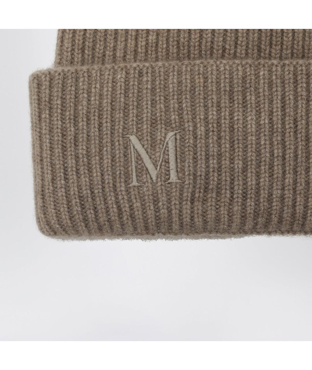 MAX MARA Коричневая кашемировая шапка, фото 2