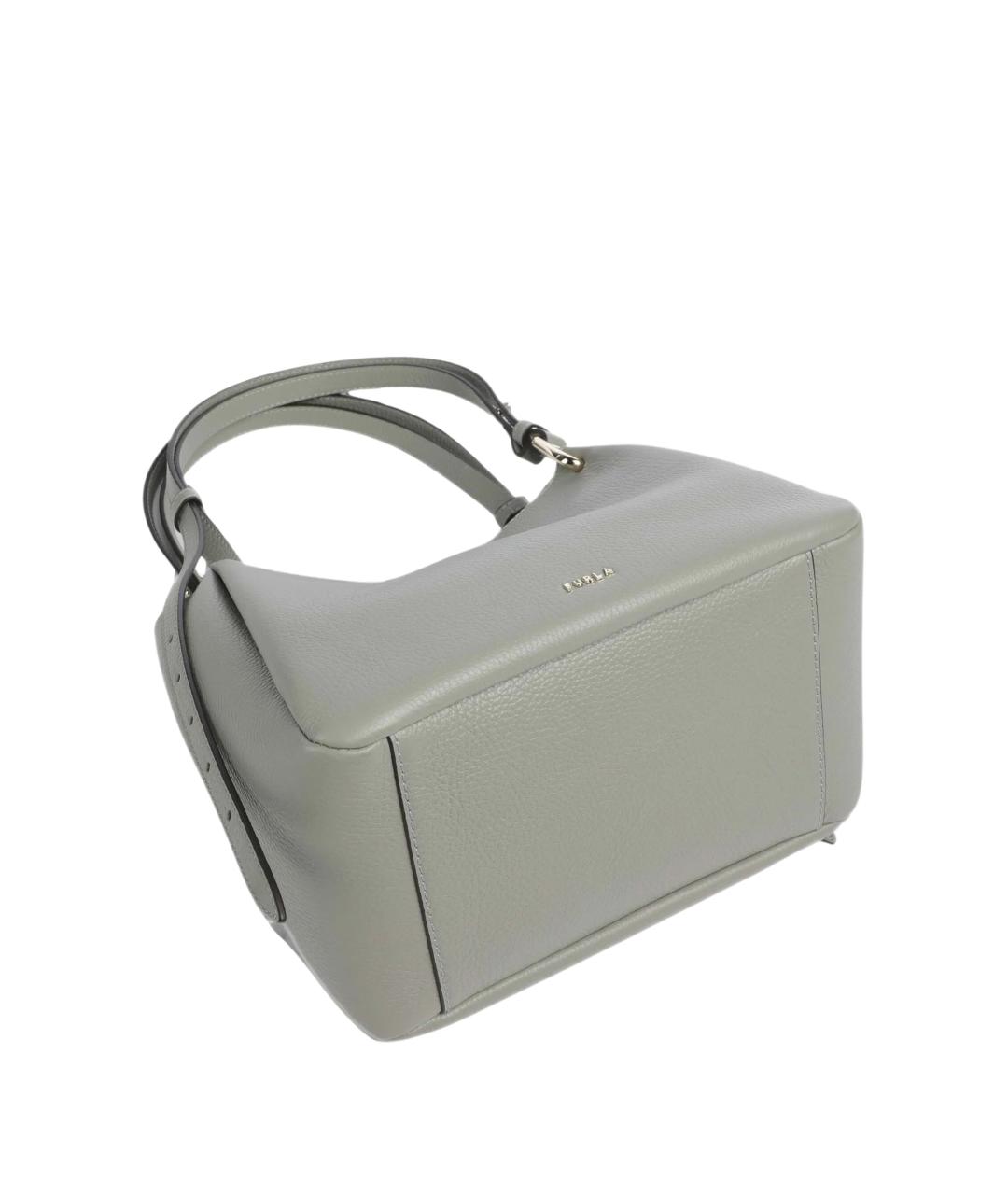 FURLA Зеленая кожаная сумка тоут, фото 4