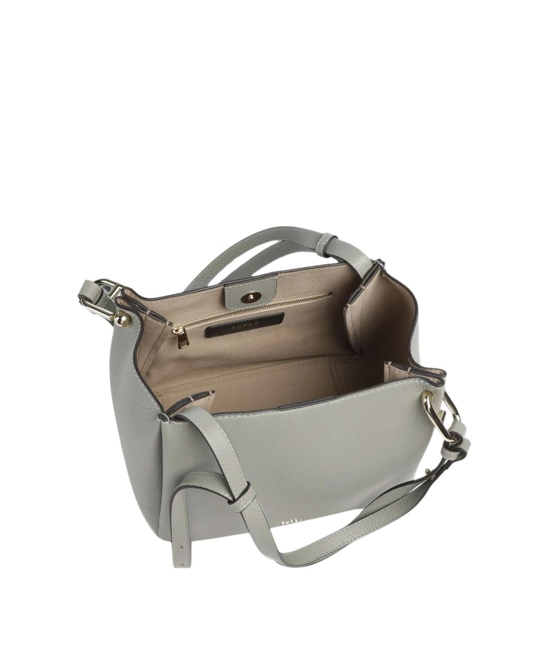 FURLA Зеленая кожаная сумка тоут, фото 3