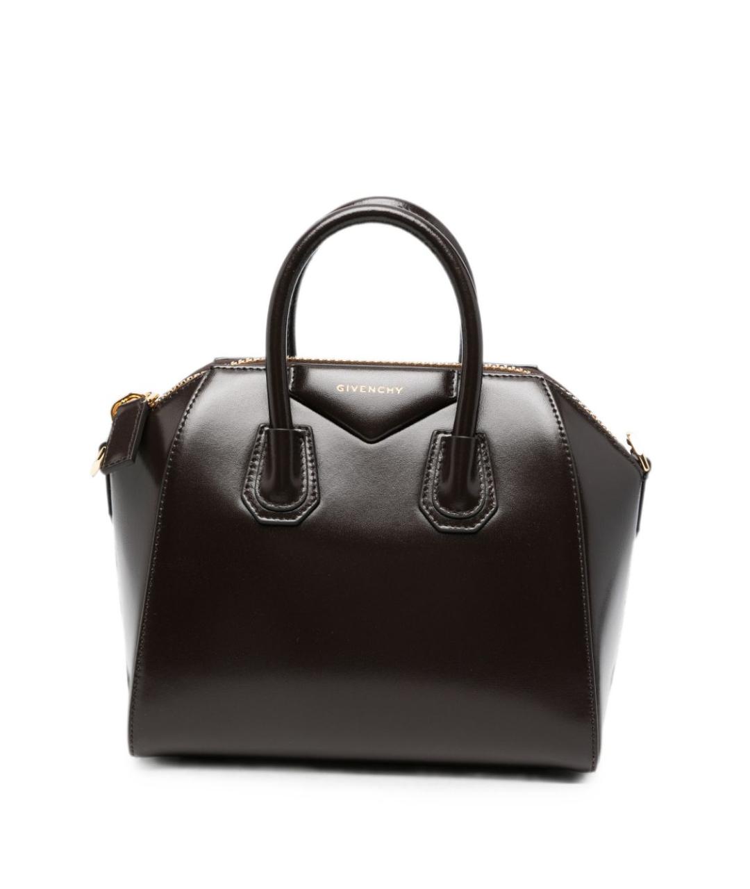 GIVENCHY Коричневая кожаная сумка тоут, фото 1