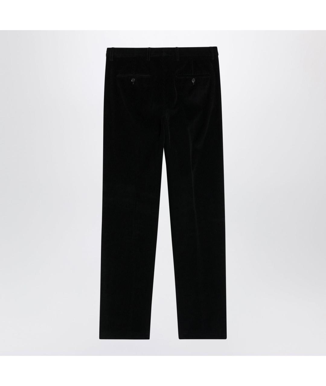 LORO PIANA Антрацитовые хлопковые повседневные брюки, фото 2