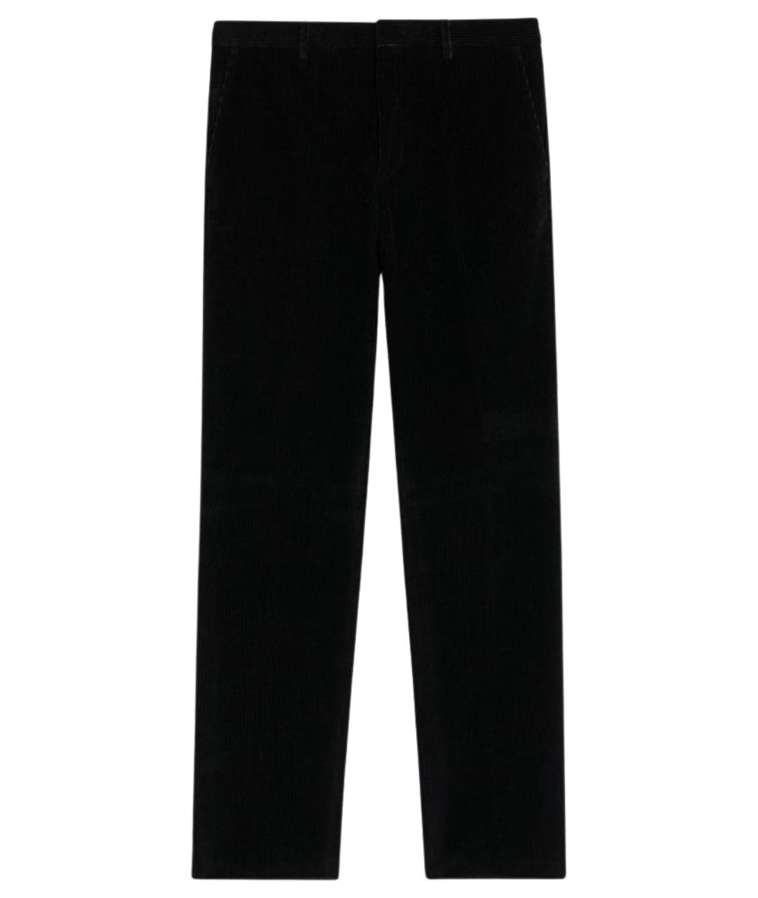 LORO PIANA Антрацитовые хлопковые повседневные брюки, фото 1