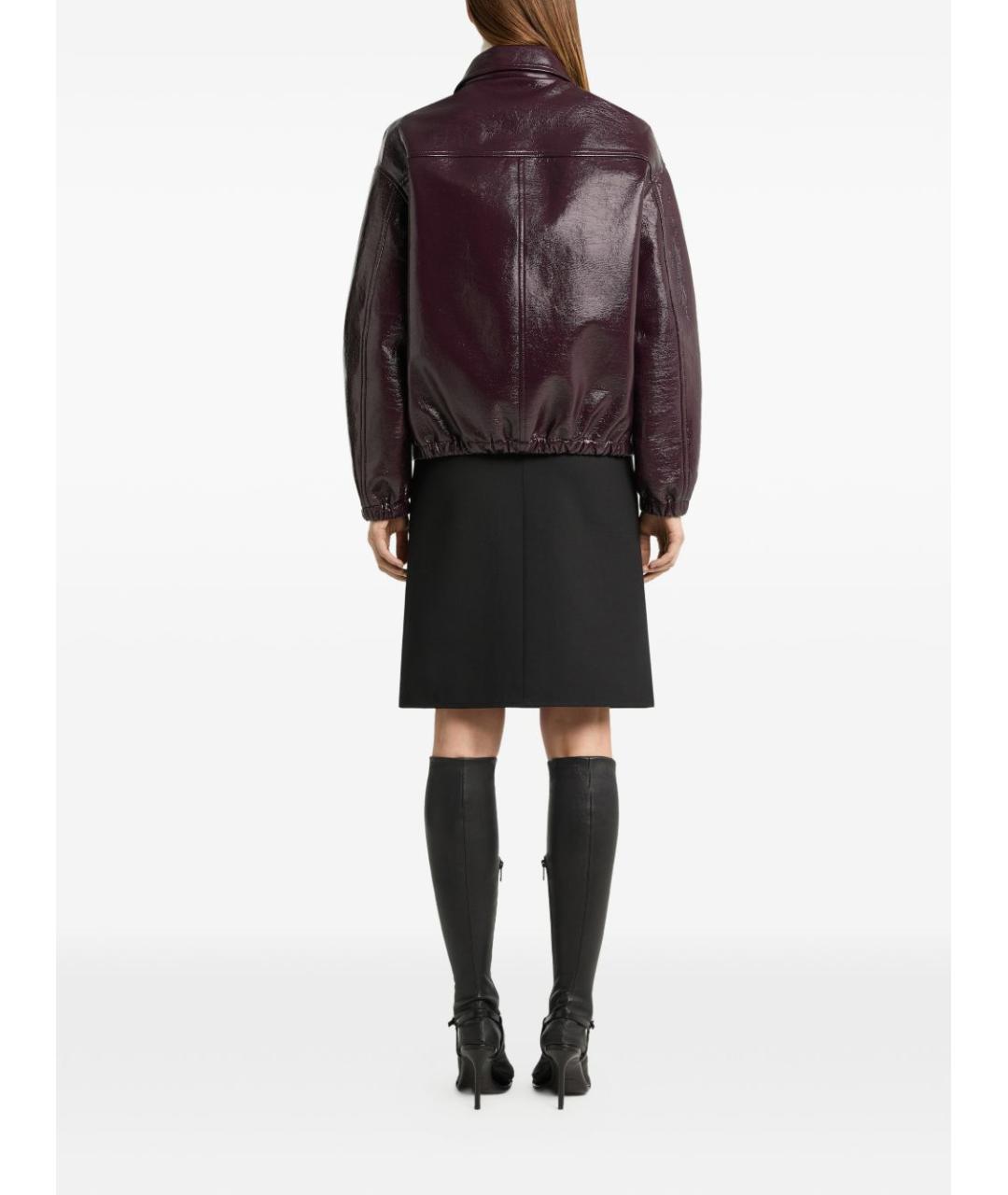 COURREGES Бордовая хлопковая куртка, фото 3
