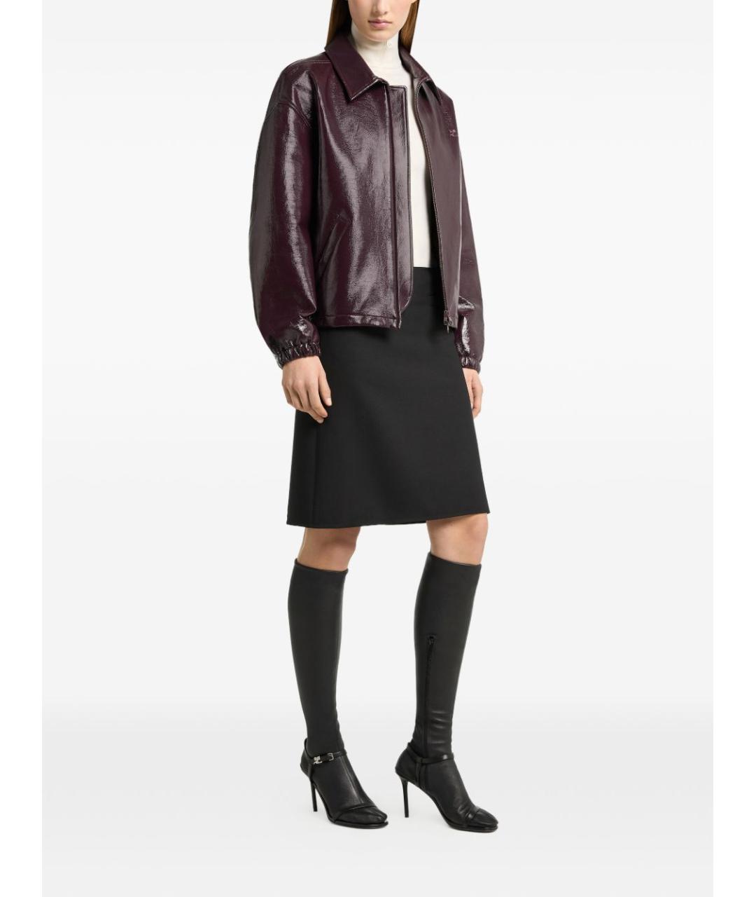 COURREGES Бордовая хлопковая куртка, фото 4