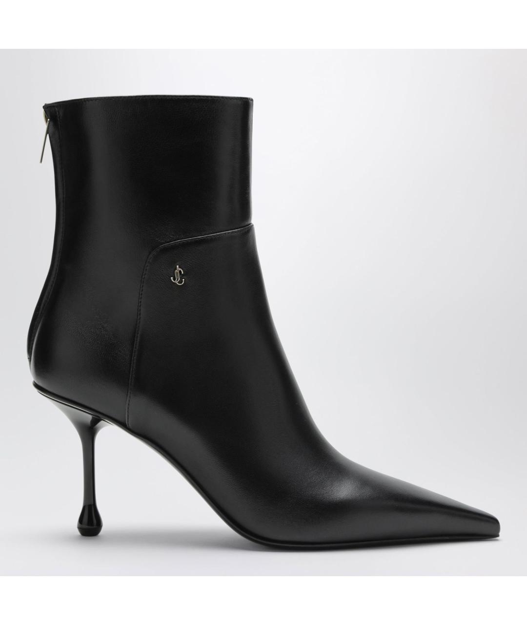 JIMMY CHOO Черные кожаные ботинки, фото 3