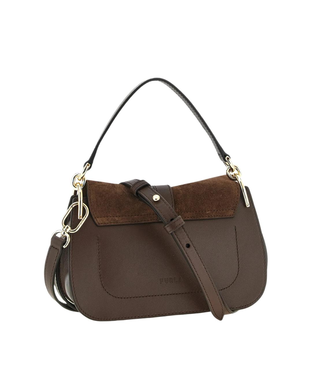 FURLA Коричневая замшевая сумка через плечо, фото 2
