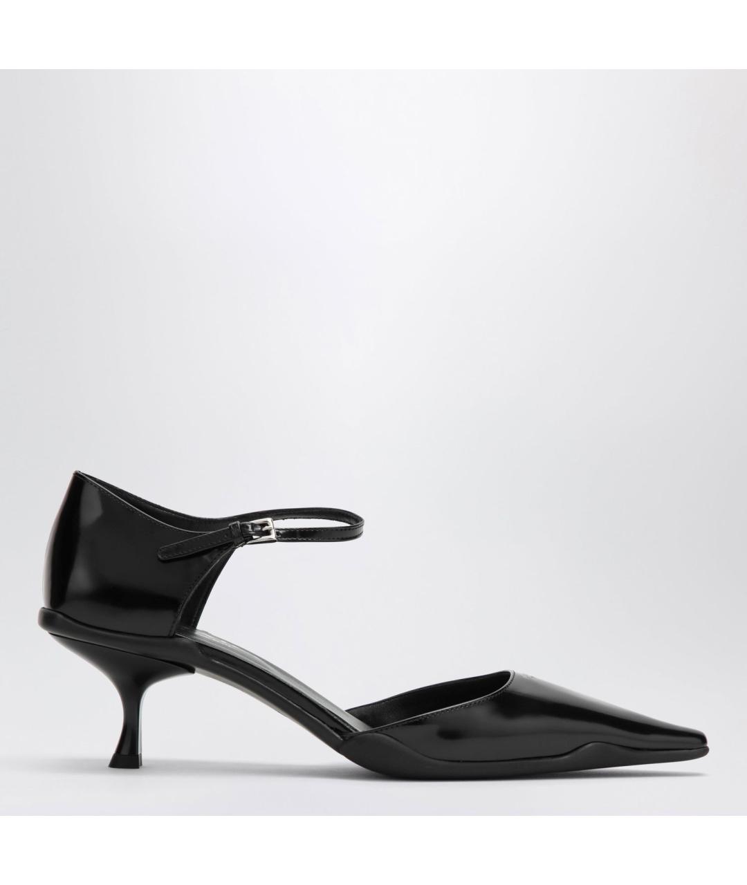 PRADA Черные кожаные туфли, фото 3
