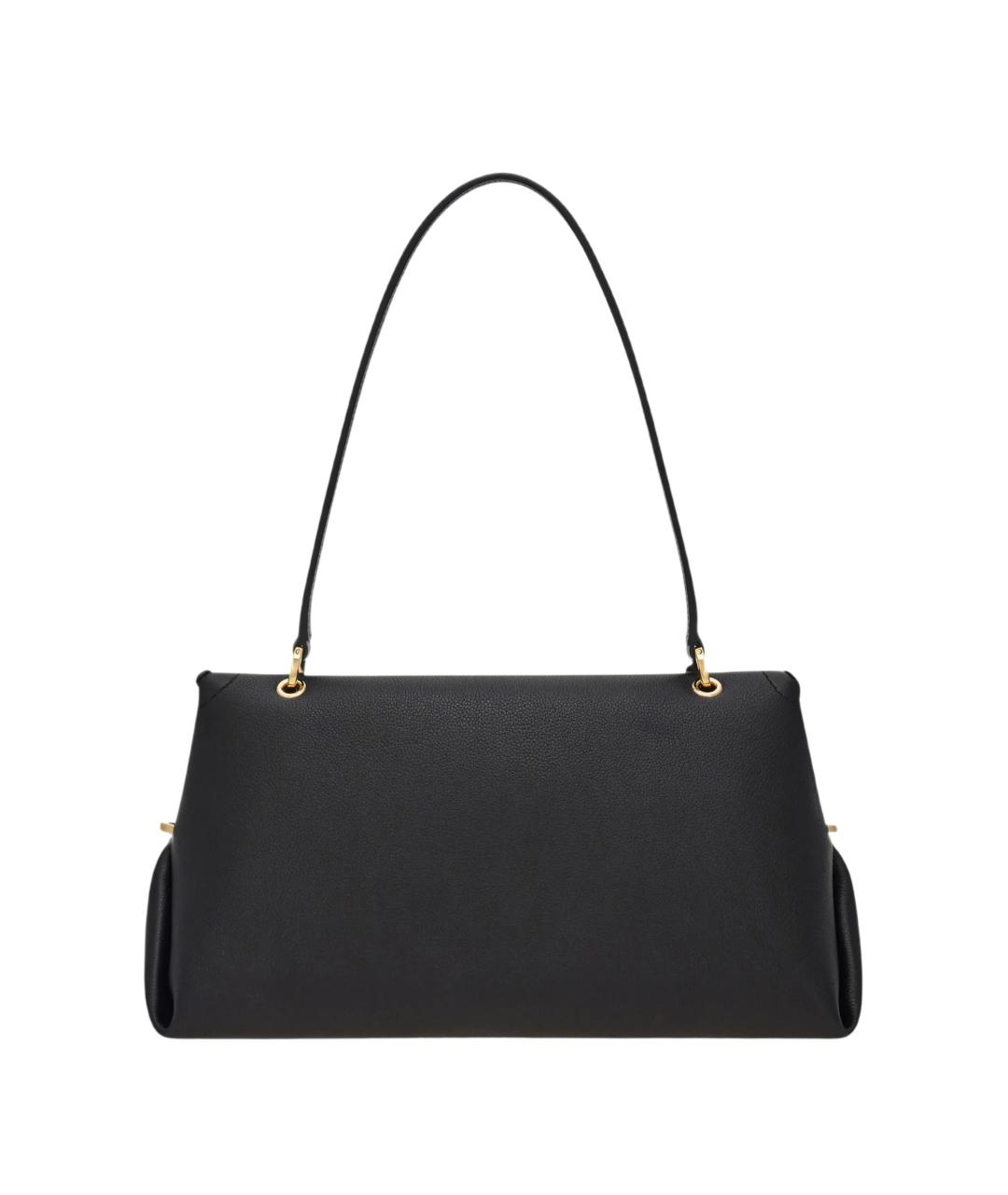 FERRAGAMO Черная кожаная сумка через плечо, фото 2